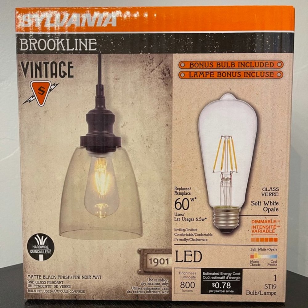 Sylvania Brookline Vintage Farmhouse Light Fixture